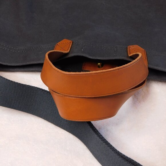 Madewell The Canvas Transport Carryall Tote Bag | Black Sea Blue | VGUC - Picture 2 of 8